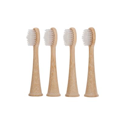 China Hotel Factory Supply Replacement Eco-Friendly Natural Bamboo Toothbrush Heads Compatible For Soncare Electric Toothbrush for sale