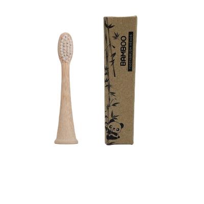 China Hotel Custom Eco Friendly Soft Bristle Electric Toothbrush Bamboo Head BA-AP111 for sale