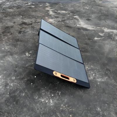 China 200w folding Solar Panel Outdoor Mobile Phone Charging Board All Black Solar Panels 200W for sale