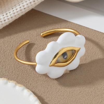 China Environmental Friendly Fashionable and Personalized Bracelet Devil's Eye Copper Plated 18K True Gold Bracelet for sale