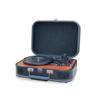 China Best Price Suitcase 3 Speed ​​Phonograph Portable Vintage Usb Record Players High Fidelity Home Entertainment Bluetooth Turntable Player High Fidelity Home Audio Vinyl Record for sale