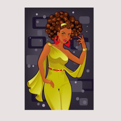 China Wholesale Cheap Modern Hot Sexy African Eco-friendly Wall Art Embroidery Home Decor Gift Woman Canvas Print Picture for sale