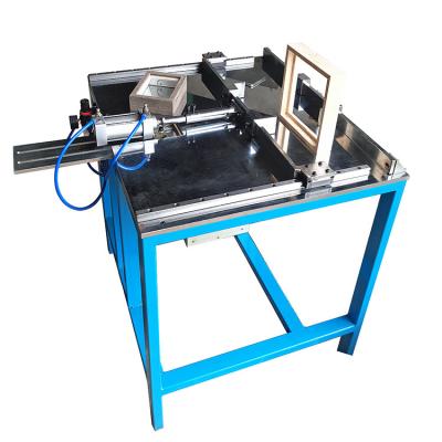 China Automatic double function photo frame line machine fixed corners woodworking frame bracket seamless right angle for sale