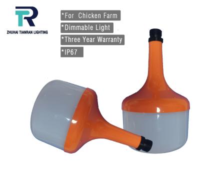 China IP67 Farm Lighting Solutions Horn Lamp Warm White Light Chicken Cage, Flat Chicken LED Lamp Poultry LED Lamp for sale