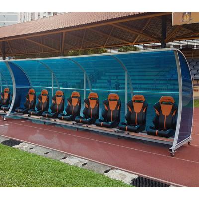 China 1 Tier EUROPEAN Football Dugout Football Team Shelter With Car Seats for sale