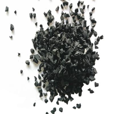 China Black Rubber Infill Granules Synthetic Infill Artificial Grass For Football Field for sale