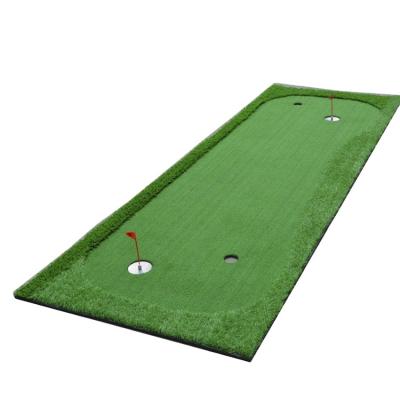 China PE & PP Golf Practice Mat , Portable Putting Green Artificial Grass Golf Practice Pad For Home Use for sale