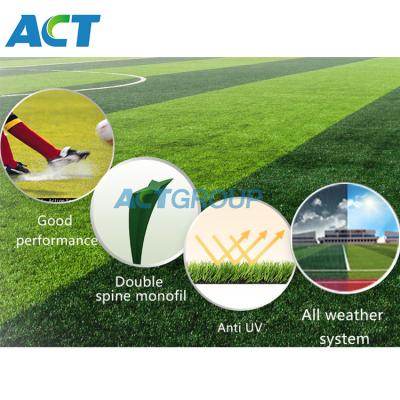 China Professional 60mm Quality Football PRO FIFA PE Synthetic Turf Football Artificial Grass For Wholesale for sale