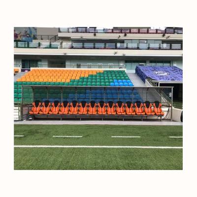 China Portable VIP Team Shelter Bleachers For Soccer Field for sale