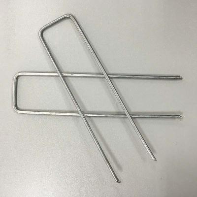 China Steel Turf Pins Steel Pegs For Artificial Grass U Staples Turf Nail for sale