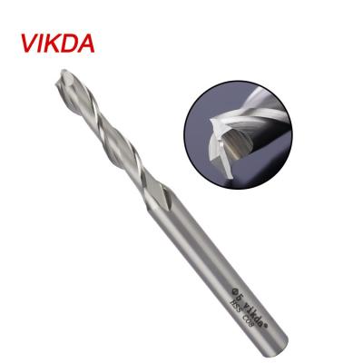 Cina CNC Machining Two Flute Industrial High Speed ​​Steel End Mill Vikda Bit For Making Dies Aluminum Profile Cutting CNC Milling Cutter in vendita