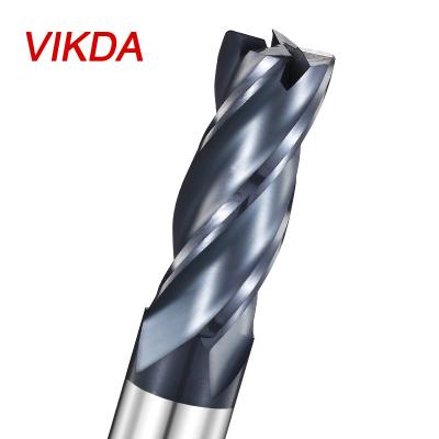 China HRC60 Cemented Carbide VIkda Tungsten Thread 4 Flute Milling Cutter CNC Milling Cutter Tool Steel Carbide End Mill zu verkaufen