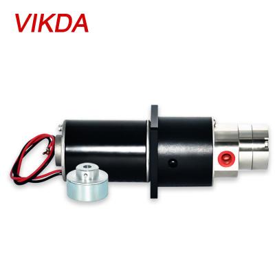 China Automotive industry Vikda mini dc 24v water magnetic drive pump and oil infusion feed stainless steel industrial chemical self priming gear pump for sale