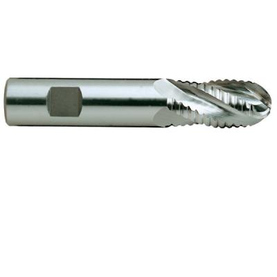 China HSSCo8 HIGH SPEED STEEL Multi Flute Roughing Ball Nose-Coase End Mill for sale