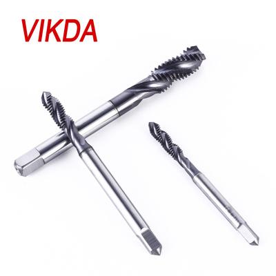 China Solid Cemented Carbide Vikda Carbide Spiral Flute Taps Aluminum CNC Machine Tools and Wire Copper Processing Liner Taps zu verkaufen