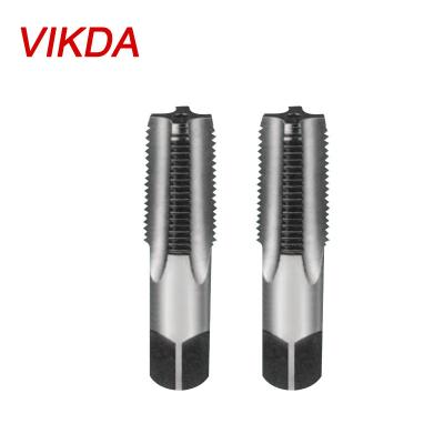 China HSS Vikda Taper Tubing Thread Taps are used for 1-1/4 1-1/2, 1/16, 1/8, 1/4, 3/8, 1/2, standard pint size 3/4 inch PF for sale