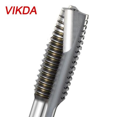 Chine High Quality M35 (Co HSS) Vikda HSS Machine Tool Point Taps For Thread Cutting Tools Straight Spline Machining Taps à vendre