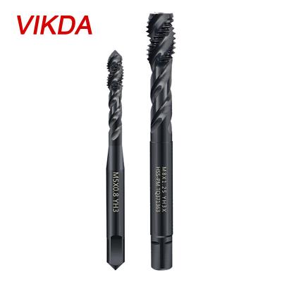 China High Quality HSS Vikda Powder Metallurgical Spiral Flute Taps For Machined Thread Cutting Thread Serrated Taps Te koop