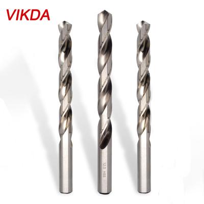 China Straight Metal Drilling Vikda Shank HSS Extension Twist Drill Bit For Stainless Steel Metal Long-edged Drill Bit for sale