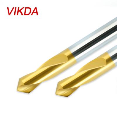 China Long Life M42 HSS TIN Coated Drill Bit VIKDA Metal Drilling Center For Aluminum Point Centering Hole Chamfering Drill China Aupploer zu verkaufen