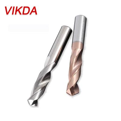 Китай Vikda Tungsten Carbide Drill Bits Alloy Spiral Shank Straight Drill Bit Metal Twist Hard Metal Drill Bit for Carbon Steel and Aluminum продается