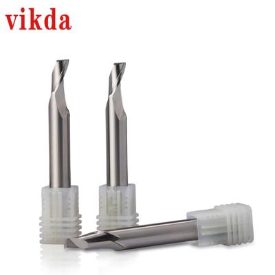 China CNC Process 7 mm Shank Single-Edged Spiral Cutter HSSCO8 CNC Engraving Machine High Speed ​​Steel And Aluminum Use End Mill en venta