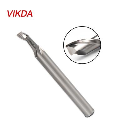 China CNC Process HSS CO8 Aluminum CNC Cutting Single Blade Carving Cutter Uncoated Sngle Flute End Mill en venta