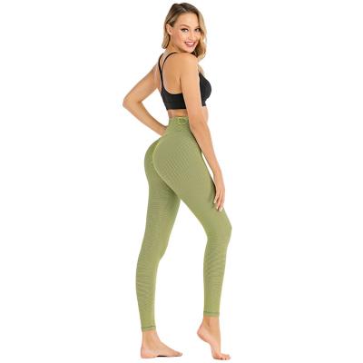 China Breathable Running Butt Lift Women's High Waisted Gym Butt Yoga Gaiters Yoga Legging Panty Quick Dry Elastic Waist Wholesale for sale