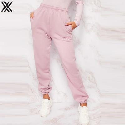 China Custom Women's QUICK DRY Logo Knit Stacked Joggers Sweatpants Autumn And Winter 2020 for sale