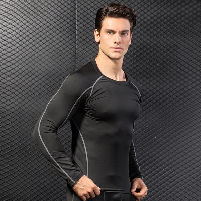 China Wholesale Men's Compression T-shirt Summer Gym Sports Running Stretch QUICK DRY Training Long Sleeves T-Shirt for sale