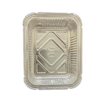 China 400ml Food Pan Containers Aluminum With Lids Foil Containers Aluminum Pans With Lids Take Out Containers 173*135mm for sale