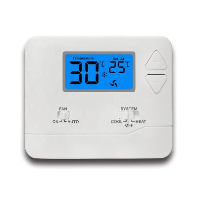 China Modern Non Programmable Digital Air Conditioner Room Thermostat For HVAC for sale