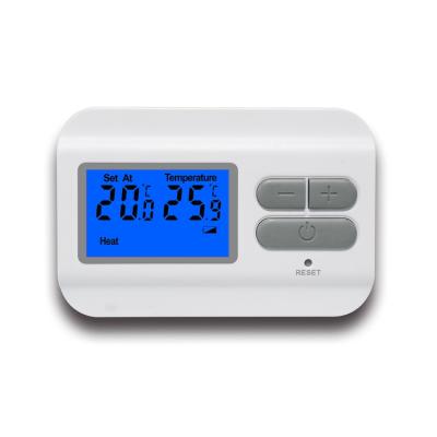 China 220V Eco-Friendly Digital Non-Programmable Heating Room Thermostat With Battery Supply for sale