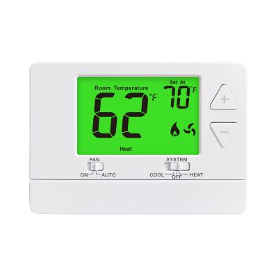 China New Style Hotel Air Conditioner 24V Non Programmable Electronic Heat Pump Room Thermostat for sale