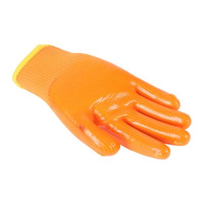 China Hot Selling Non-slip 13g Knitted Polyester Hand Protect PVC Ply Dipped Garden Work Gloves for sale