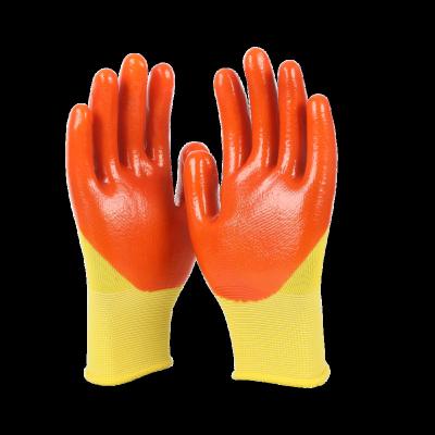 China Non-slip hot sale pvc knitted gloves work hand safety gloves anti-slip and anti-cut durable working gloves for sale