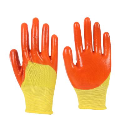 China Non-slip PVC Knitted Polycotton Construction Gloves for sale