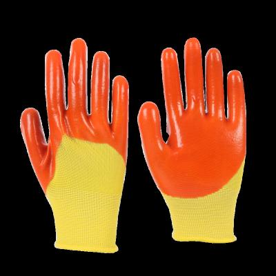 China Hot Selling Cheap iresistant Oil Resistant Non-slip PVC Labor Safety Work Gloves for sale