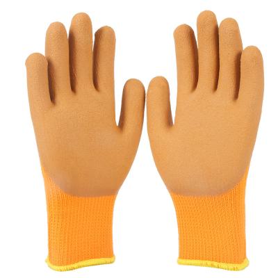 China Mens Industrial 13G Polyester Foam Cheap Working Rubber Gloves Non Slip for sale