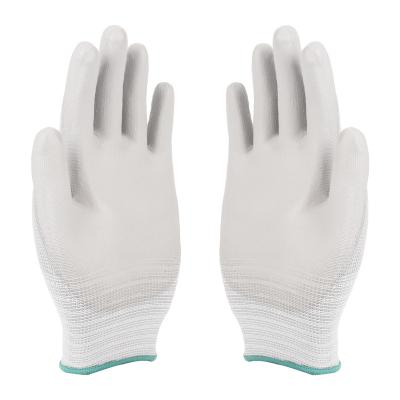 China Construction Builder Industry PU Non-Slip Palm Fit Work Safety Hand PU Coated Gloves for sale