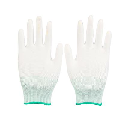 China Anti Slip Cut Resistant Level 5 Knit Wrist PU Coated Industrial Protection Work Gloves for sale