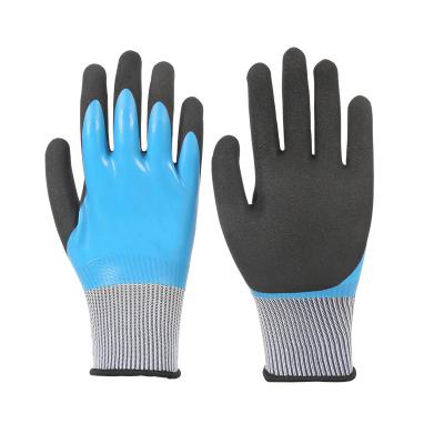 China High quality cheap non-slip canvas latex work gloves for work for sale