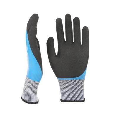 China Non-slip Coated Construction Gloves Latex Anti-cut Working Gloves For Labor for sale