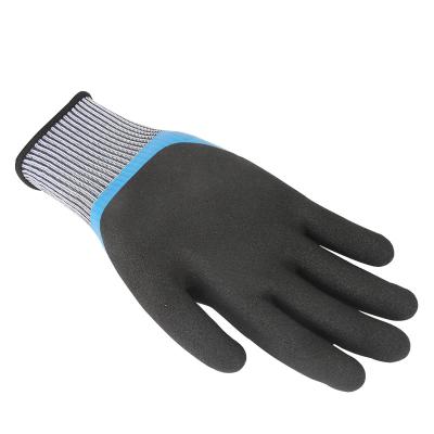 China Non-slip Coated Construction Gloves Latex Anti-cut Working Gloves For Labor for sale