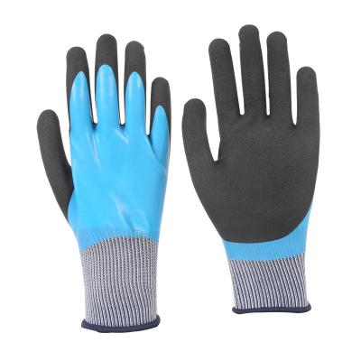 China Non Slip High Quality Latex Coated Work Gloves For Labor Construction for sale