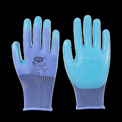 China Non Slip Latex Gloves Physical Embossed Latex Garden Anti Slip Gloves for sale