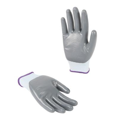 China Wholesale General Purpose Wear Resistant Ylon Slip-Resistance Latex Nitrile Skid Resistant Oil Resistant Gloves for sale