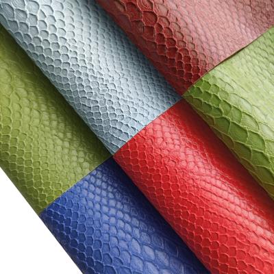 China Anti-rust 8x12 Inch Snakeskin Bump Sheet 6 Pcs Leather Synthetic Leather For DIY Handmade Wallets Making Accessories Dropshipping for sale