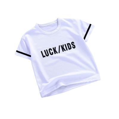 China Boys Summer Anti-Shrinkage Children's T-shirt Thin Sports And Leisure T-shirts Children's Half-sleeved Tops for sale