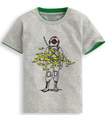 China Anti-pilling Custom Organic 200gsm Bulk Cotton Printing Kids T-Shirt for sale